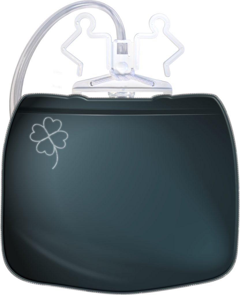 Sichtschutzbeutel_Privatseite Ableitende Inkontinent Inkoline Bettbeutel front